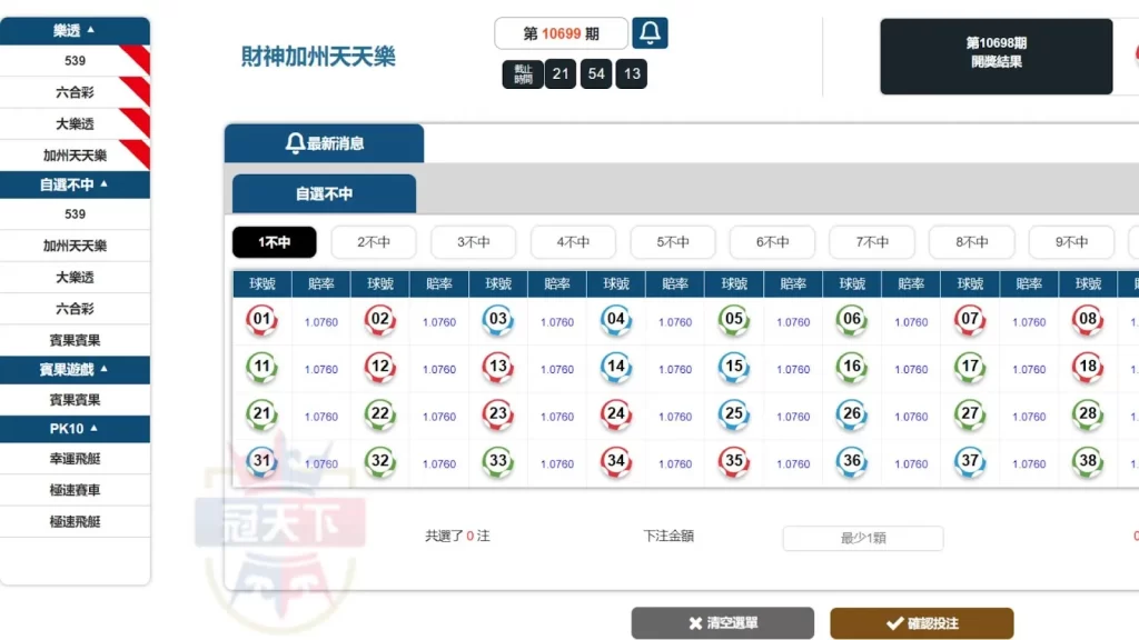 天天樂玩法 加州天天樂 天天樂號碼破解 天天樂線上玩 天天樂賠率 美國天天樂 天天樂二三四星 今彩539 台彩539 美國加州天天樂網站