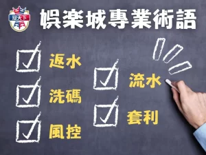 娛樂城專業術語 博彩名詞解釋 博弈術語