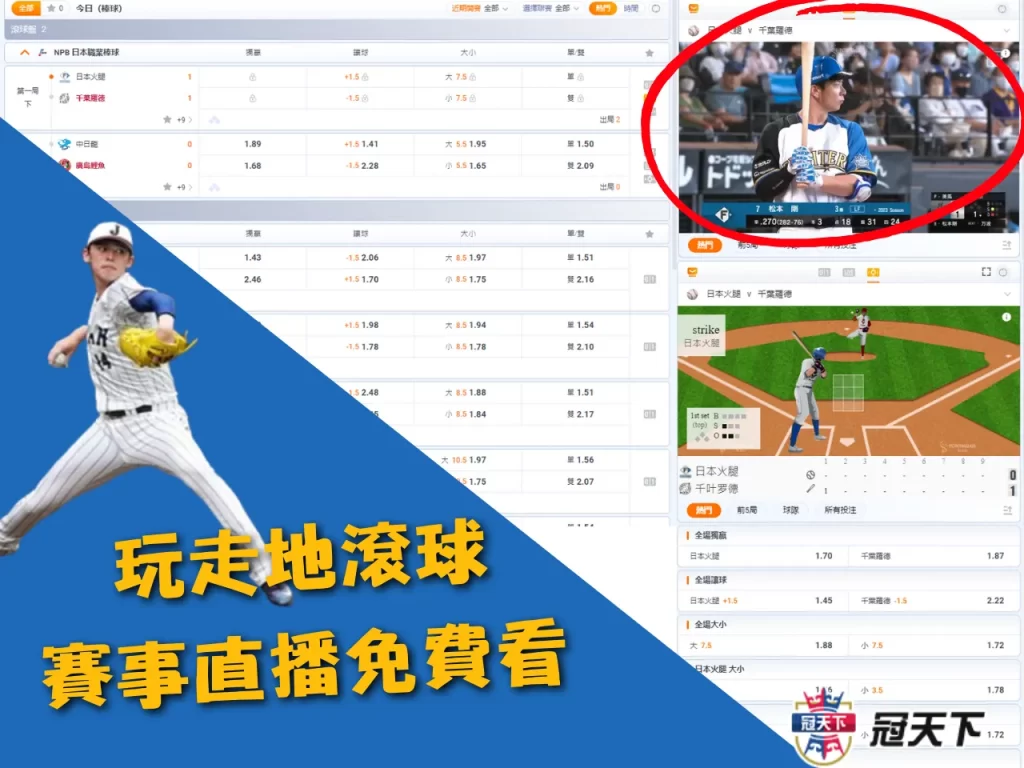 棒球直播 棒球盤口 棒球國際盤