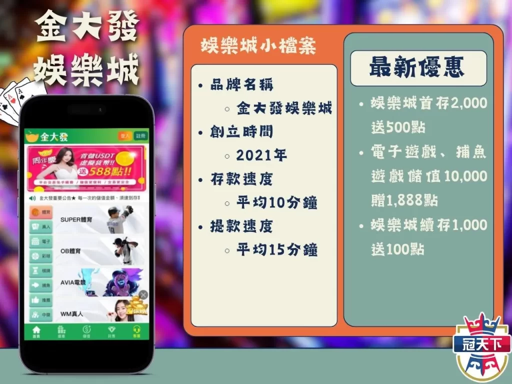 金大發娛樂城 手機娛樂城 台灣線上娛樂城